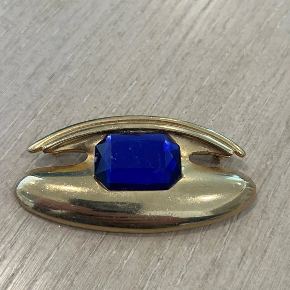 Vintage M Jent Brooch